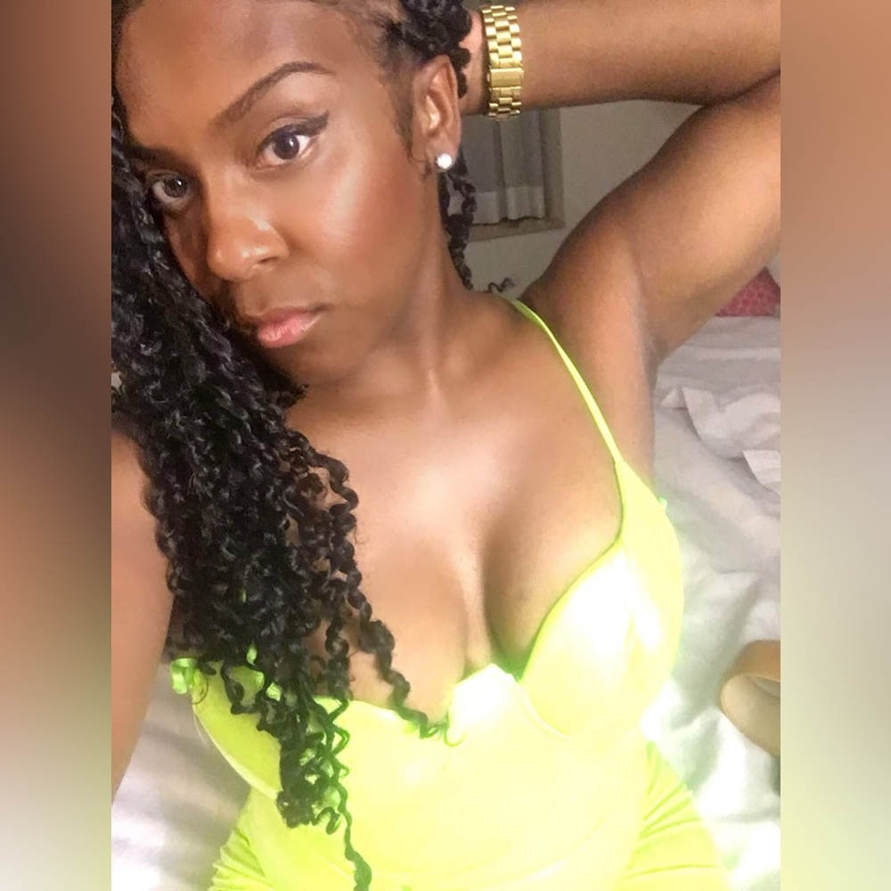 Neon Green Latex dress